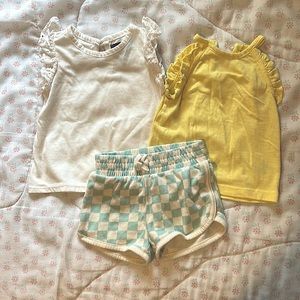 Toddler baby girl outfit set - 4 pieces